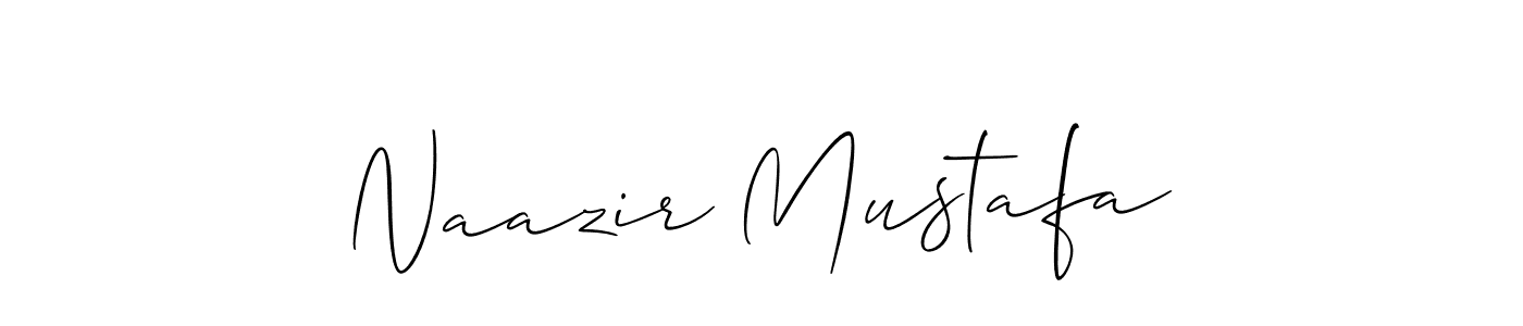 Best and Professional Signature Style for Naazir Mustafa. Allison_Script Best Signature Style Collection. Naazir Mustafa signature style 2 images and pictures png