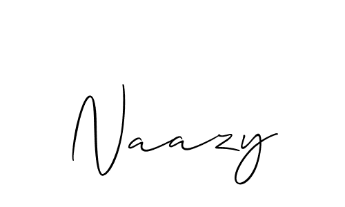 You should practise on your own different ways (Allison_Script) to write your name (Naazy) in signature. don't let someone else do it for you. Naazy signature style 2 images and pictures png