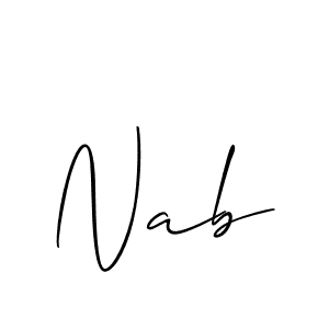 Here are the top 10 professional signature styles for the name Nab. These are the best autograph styles you can use for your name. Nab signature style 2 images and pictures png