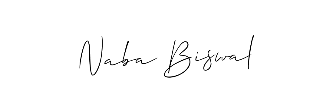 Best and Professional Signature Style for Naba Biswal. Allison_Script Best Signature Style Collection. Naba Biswal signature style 2 images and pictures png