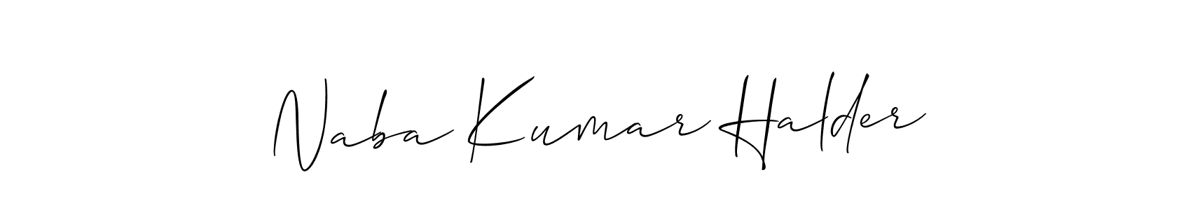 Here are the top 10 professional signature styles for the name Naba Kumar Halder. These are the best autograph styles you can use for your name. Naba Kumar Halder signature style 2 images and pictures png