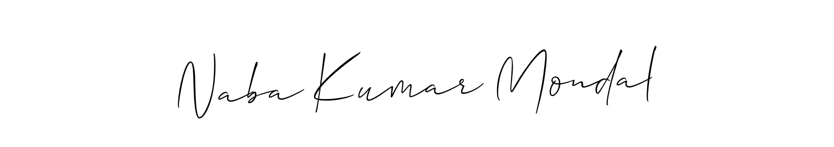 Also You can easily find your signature by using the search form. We will create Naba Kumar Mondal name handwritten signature images for you free of cost using Allison_Script sign style. Naba Kumar Mondal signature style 2 images and pictures png