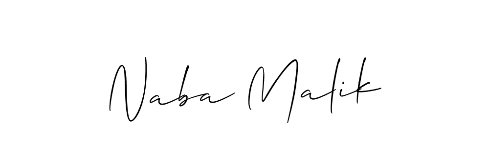 Allison_Script is a professional signature style that is perfect for those who want to add a touch of class to their signature. It is also a great choice for those who want to make their signature more unique. Get Naba Malik name to fancy signature for free. Naba Malik signature style 2 images and pictures png