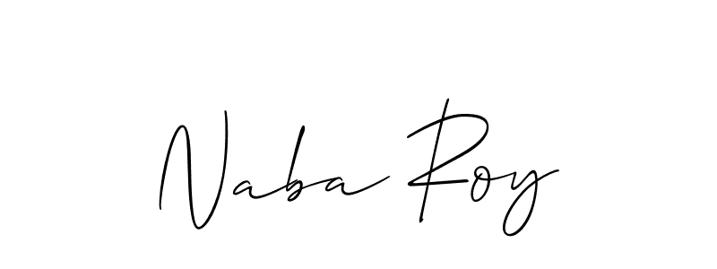 Create a beautiful signature design for name Naba Roy. With this signature (Allison_Script) fonts, you can make a handwritten signature for free. Naba Roy signature style 2 images and pictures png