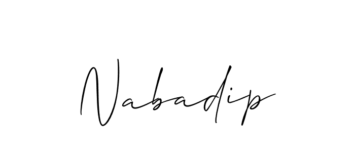 Once you've used our free online signature maker to create your best signature Allison_Script style, it's time to enjoy all of the benefits that Nabadip name signing documents. Nabadip signature style 2 images and pictures png