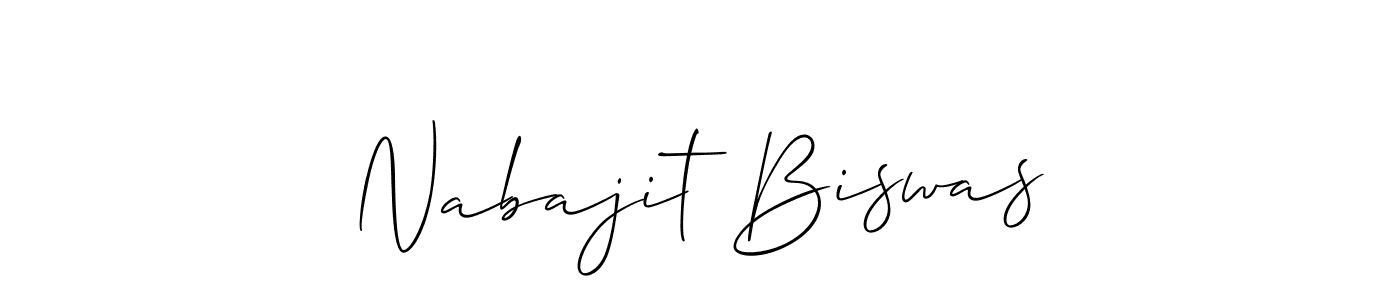 if you are searching for the best signature style for your name Nabajit Biswas. so please give up your signature search. here we have designed multiple signature styles  using Allison_Script. Nabajit Biswas signature style 2 images and pictures png