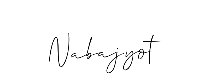 You should practise on your own different ways (Allison_Script) to write your name (Nabajyot) in signature. don't let someone else do it for you. Nabajyot signature style 2 images and pictures png