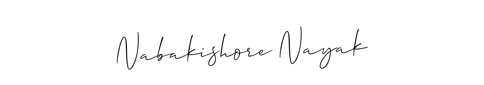 Also You can easily find your signature by using the search form. We will create Nabakishore Nayak name handwritten signature images for you free of cost using Allison_Script sign style. Nabakishore Nayak signature style 2 images and pictures png