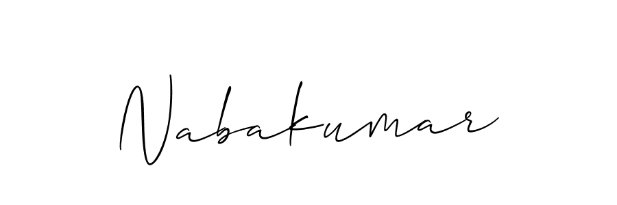 Also we have Nabakumar name is the best signature style. Create professional handwritten signature collection using Allison_Script autograph style. Nabakumar signature style 2 images and pictures png
