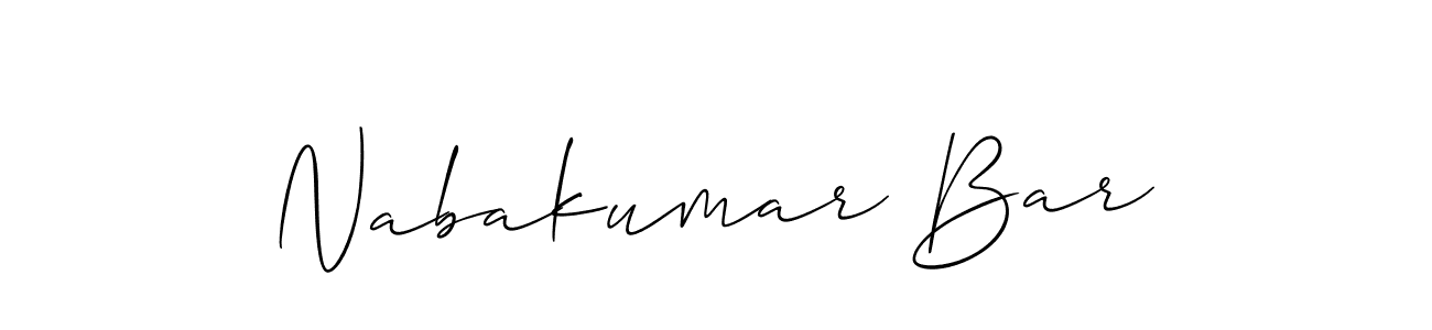 Make a beautiful signature design for name Nabakumar Bar. Use this online signature maker to create a handwritten signature for free. Nabakumar Bar signature style 2 images and pictures png