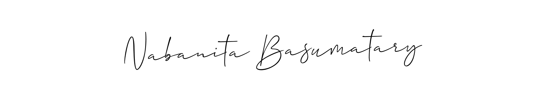 Make a beautiful signature design for name Nabanita Basumatary. Use this online signature maker to create a handwritten signature for free. Nabanita Basumatary signature style 2 images and pictures png