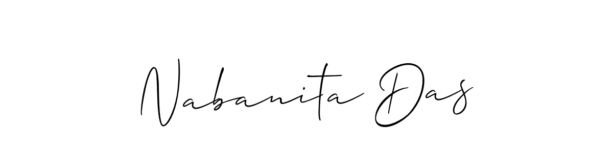 Similarly Allison_Script is the best handwritten signature design. Signature creator online .You can use it as an online autograph creator for name Nabanita Das. Nabanita Das signature style 2 images and pictures png