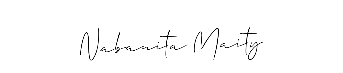 Make a beautiful signature design for name Nabanita Maity. Use this online signature maker to create a handwritten signature for free. Nabanita Maity signature style 2 images and pictures png