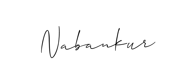 Best and Professional Signature Style for Nabankur. Allison_Script Best Signature Style Collection. Nabankur signature style 2 images and pictures png