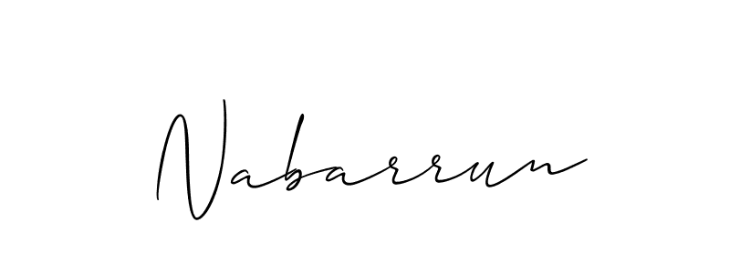 Also You can easily find your signature by using the search form. We will create Nabarrun name handwritten signature images for you free of cost using Allison_Script sign style. Nabarrun signature style 2 images and pictures png
