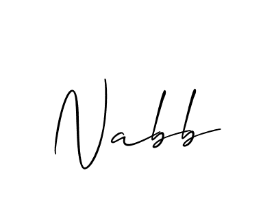 Once you've used our free online signature maker to create your best signature Allison_Script style, it's time to enjoy all of the benefits that Nabb name signing documents. Nabb signature style 2 images and pictures png