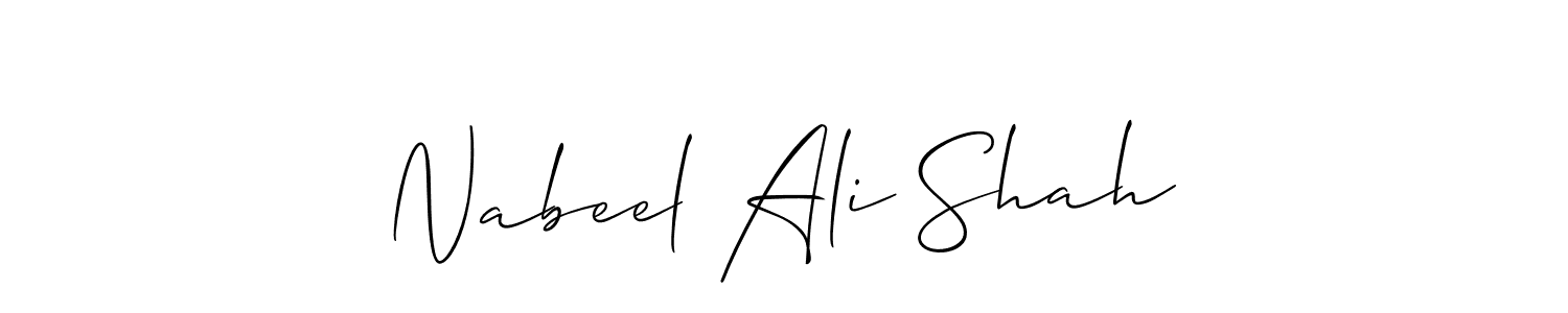 Make a beautiful signature design for name Nabeel Ali Shah. Use this online signature maker to create a handwritten signature for free. Nabeel Ali Shah signature style 2 images and pictures png