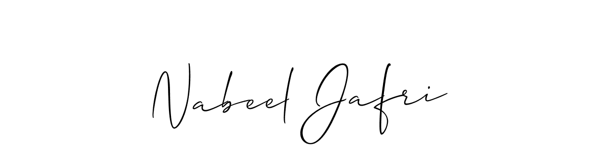 How to make Nabeel Jafri signature? Allison_Script is a professional autograph style. Create handwritten signature for Nabeel Jafri name. Nabeel Jafri signature style 2 images and pictures png