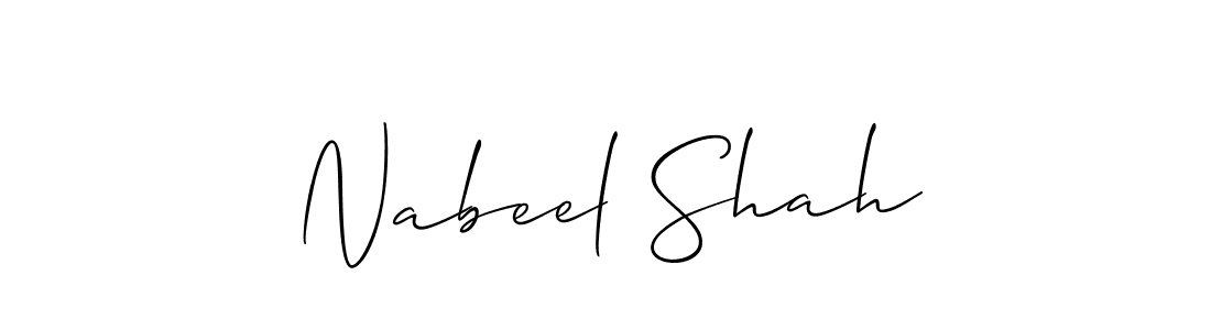 Make a short Nabeel Shah signature style. Manage your documents anywhere anytime using Allison_Script. Create and add eSignatures, submit forms, share and send files easily. Nabeel Shah signature style 2 images and pictures png