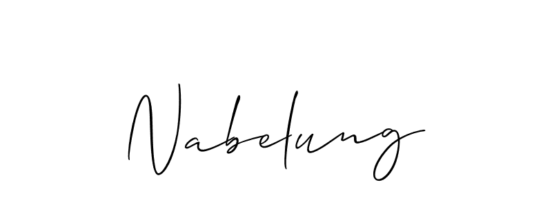 How to make Nabelung name signature. Use Allison_Script style for creating short signs online. This is the latest handwritten sign. Nabelung signature style 2 images and pictures png