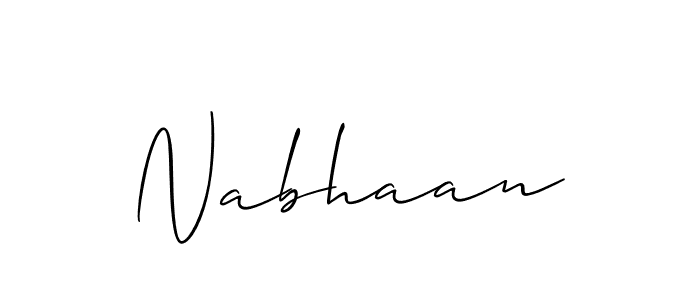 if you are searching for the best signature style for your name Nabhaan. so please give up your signature search. here we have designed multiple signature styles  using Allison_Script. Nabhaan signature style 2 images and pictures png