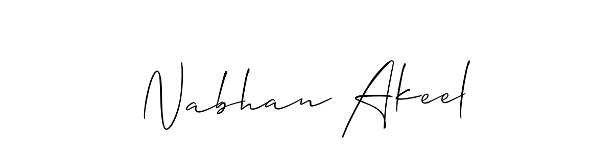 You can use this online signature creator to create a handwritten signature for the name Nabhan Akeel. This is the best online autograph maker. Nabhan Akeel signature style 2 images and pictures png