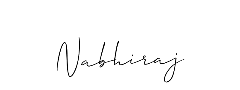 You should practise on your own different ways (Allison_Script) to write your name (Nabhiraj) in signature. don't let someone else do it for you. Nabhiraj signature style 2 images and pictures png