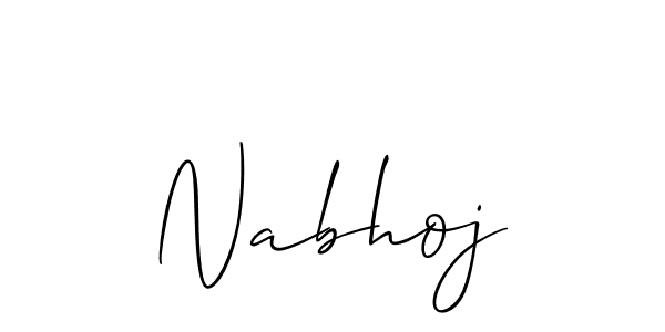 Make a beautiful signature design for name Nabhoj. Use this online signature maker to create a handwritten signature for free. Nabhoj signature style 2 images and pictures png