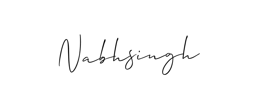 Best and Professional Signature Style for Nabhsingh. Allison_Script Best Signature Style Collection. Nabhsingh signature style 2 images and pictures png