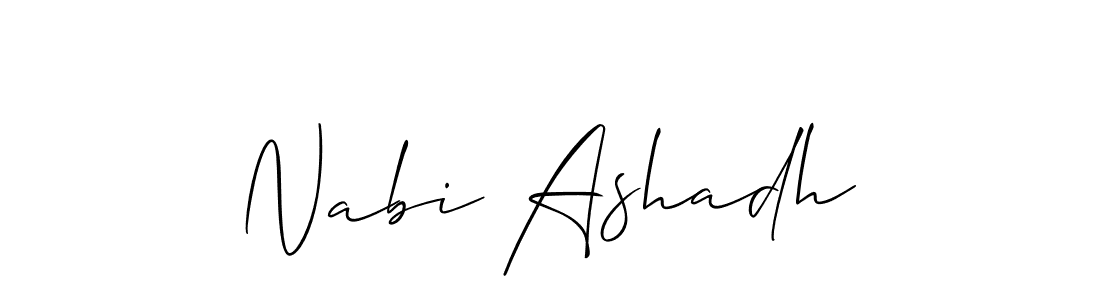 You can use this online signature creator to create a handwritten signature for the name Nabi Ashadh. This is the best online autograph maker. Nabi Ashadh signature style 2 images and pictures png