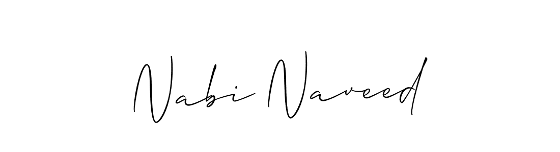 You should practise on your own different ways (Allison_Script) to write your name (Nabi Naveed) in signature. don't let someone else do it for you. Nabi Naveed signature style 2 images and pictures png
