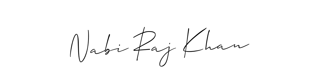 Nabi Raj Khan stylish signature style. Best Handwritten Sign (Allison_Script) for my name. Handwritten Signature Collection Ideas for my name Nabi Raj Khan. Nabi Raj Khan signature style 2 images and pictures png