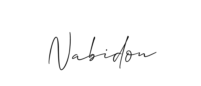 Also we have Nabidon name is the best signature style. Create professional handwritten signature collection using Allison_Script autograph style. Nabidon signature style 2 images and pictures png
