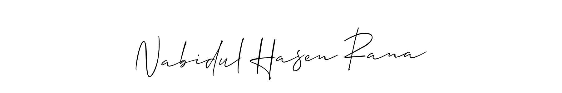 Also You can easily find your signature by using the search form. We will create Nabidul Hasen Rana name handwritten signature images for you free of cost using Allison_Script sign style. Nabidul Hasen Rana signature style 2 images and pictures png