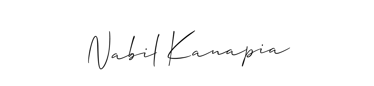 Similarly Allison_Script is the best handwritten signature design. Signature creator online .You can use it as an online autograph creator for name Nabil Kanapia. Nabil Kanapia signature style 2 images and pictures png