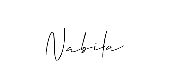 You can use this online signature creator to create a handwritten signature for the name Nabila . This is the best online autograph maker. Nabila  signature style 2 images and pictures png