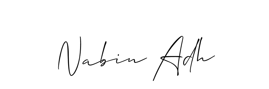 Once you've used our free online signature maker to create your best signature Allison_Script style, it's time to enjoy all of the benefits that Nabin Adh name signing documents. Nabin Adh signature style 2 images and pictures png