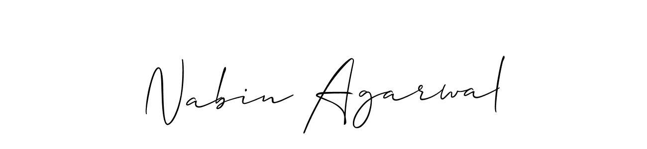 How to Draw Nabin Agarwal signature style? Allison_Script is a latest design signature styles for name Nabin Agarwal. Nabin Agarwal signature style 2 images and pictures png
