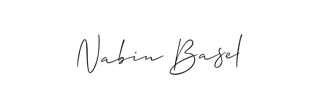 Make a beautiful signature design for name Nabin Basel. Use this online signature maker to create a handwritten signature for free. Nabin Basel signature style 2 images and pictures png