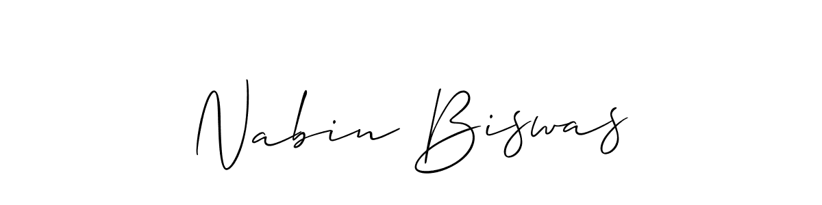 It looks lik you need a new signature style for name Nabin Biswas. Design unique handwritten (Allison_Script) signature with our free signature maker in just a few clicks. Nabin Biswas signature style 2 images and pictures png