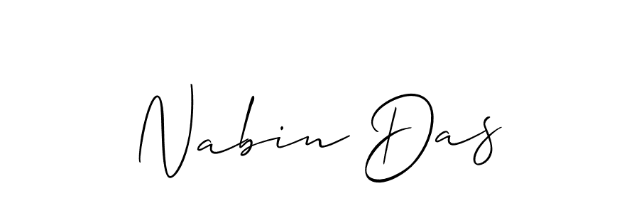 Make a beautiful signature design for name Nabin Das. With this signature (Allison_Script) style, you can create a handwritten signature for free. Nabin Das signature style 2 images and pictures png