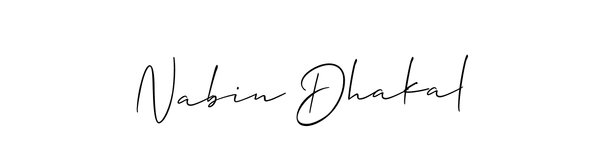 How to Draw Nabin Dhakal signature style? Allison_Script is a latest design signature styles for name Nabin Dhakal. Nabin Dhakal signature style 2 images and pictures png