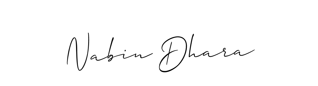 Make a short Nabin Dhara signature style. Manage your documents anywhere anytime using Allison_Script. Create and add eSignatures, submit forms, share and send files easily. Nabin Dhara signature style 2 images and pictures png