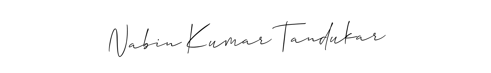 It looks lik you need a new signature style for name Nabin Kumar Tandukar. Design unique handwritten (Allison_Script) signature with our free signature maker in just a few clicks. Nabin Kumar Tandukar signature style 2 images and pictures png