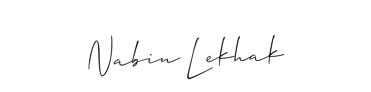 Also You can easily find your signature by using the search form. We will create Nabin Lekhak name handwritten signature images for you free of cost using Allison_Script sign style. Nabin Lekhak signature style 2 images and pictures png