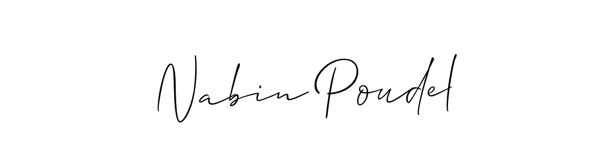Once you've used our free online signature maker to create your best signature Allison_Script style, it's time to enjoy all of the benefits that Nabin Poudel name signing documents. Nabin Poudel signature style 2 images and pictures png