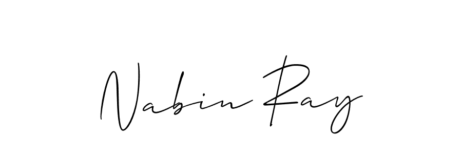 It looks lik you need a new signature style for name Nabin Ray. Design unique handwritten (Allison_Script) signature with our free signature maker in just a few clicks. Nabin Ray signature style 2 images and pictures png