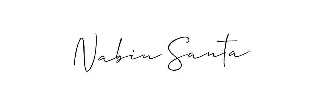 Make a beautiful signature design for name Nabin Santa. Use this online signature maker to create a handwritten signature for free. Nabin Santa signature style 2 images and pictures png