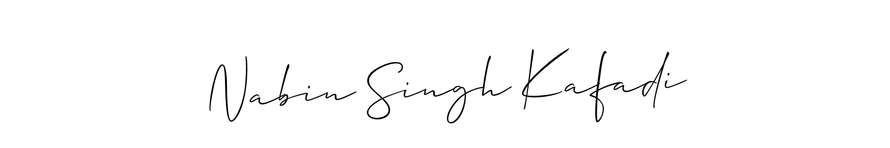 How to make Nabin Singh Kafadi signature? Allison_Script is a professional autograph style. Create handwritten signature for Nabin Singh Kafadi name. Nabin Singh Kafadi signature style 2 images and pictures png