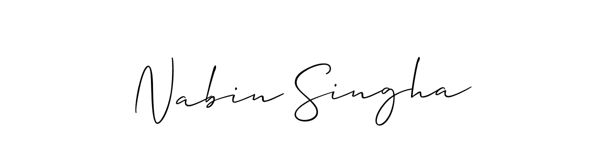 Best and Professional Signature Style for Nabin Singha. Allison_Script Best Signature Style Collection. Nabin Singha signature style 2 images and pictures png